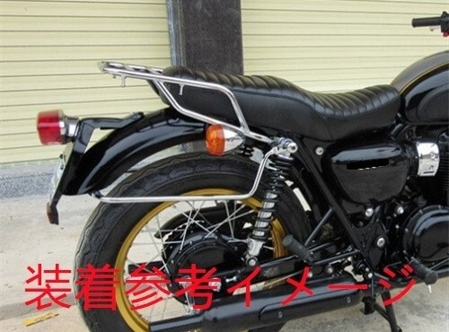 W800 W650 W400 全年式 マルチウイング リアキャリア 銀 | KAWASAKI