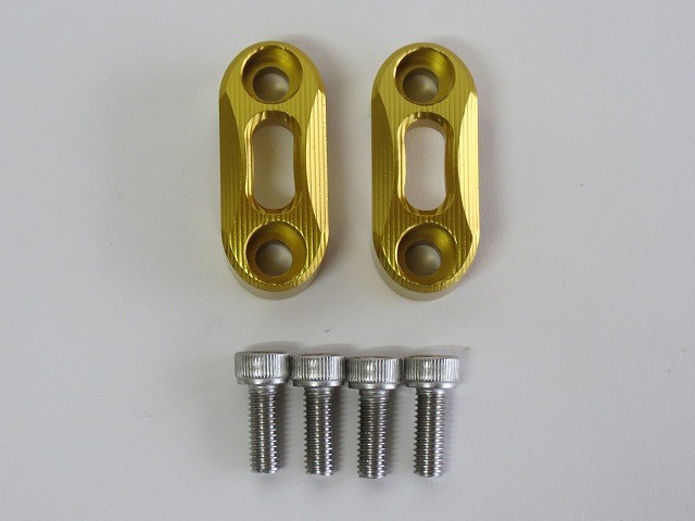 PCX用 ハンドルバークランプ ハンドルバーライザーハンドルバークリップ 22mm オートバイ修理部品 金【代引不可】|PCX|HONDA