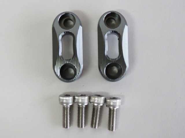 PCX用 ハンドルバークランプ ハンドルバーライザーハンドルバークリップ 22mm オートバイ修理部品 灰【代引不可】|PCX|HONDA