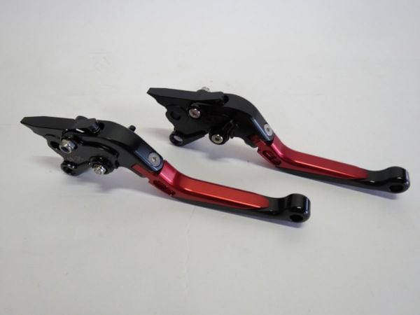 TUONO R CAPANORD 1200 RALLY DORSODURO 1200 RSV MILLE R FALCO SL1000 ビレットレバー ロング 黒×赤|APRILIA