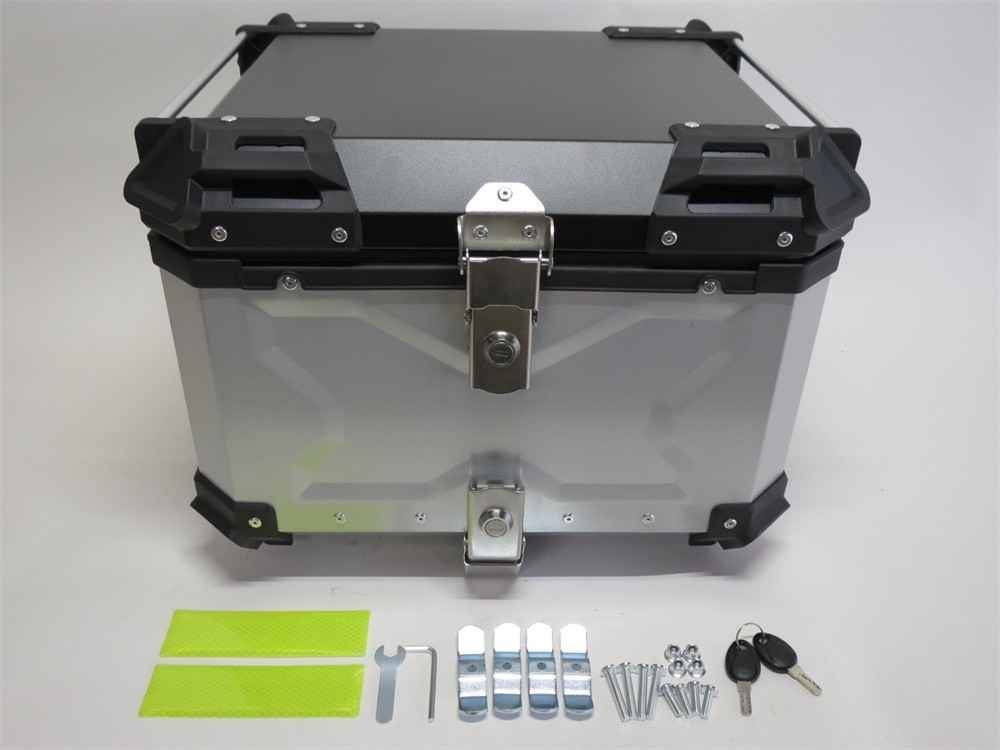 XMAX x-max xmax 2017-2023 ユーロヤマハトップケース用 リアキャリア & 55Lリアボックス 黒銀|XMAX|YAMAHA