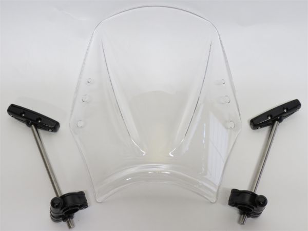 ハンターカブ CT125 CT 125 クロスカブ CC110 汎用可 ウインドシールド スクリーン セット C クリア|HONDA