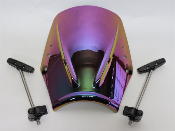 ハンターカブ CT125 CT 125 クロスカブ CC110 汎用可 ウインドシールド スクリーン セット C イリジウム|HONDA