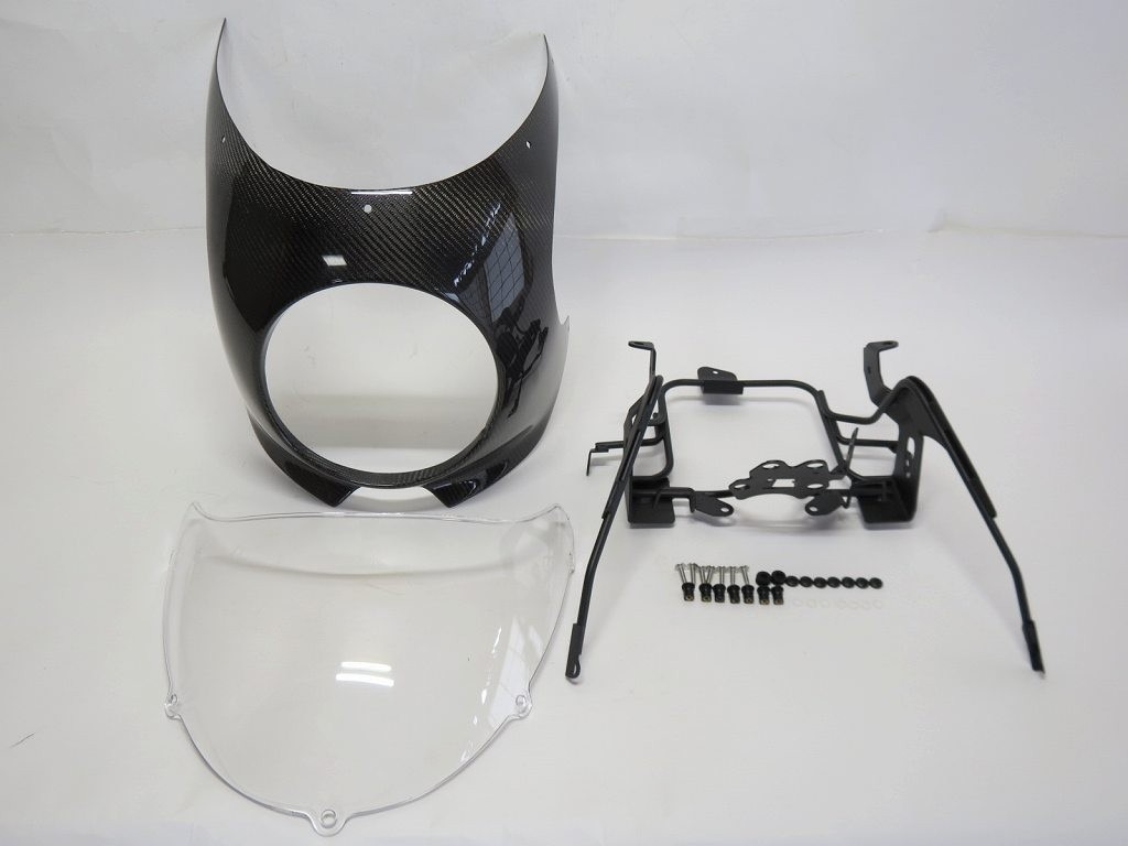 Z900RS z900rs 専用 カウル ビキニカウル ＆ スクリーン ＆ ステー セット C カーボン ＆ クリア|Z900RS|KAWASAKI