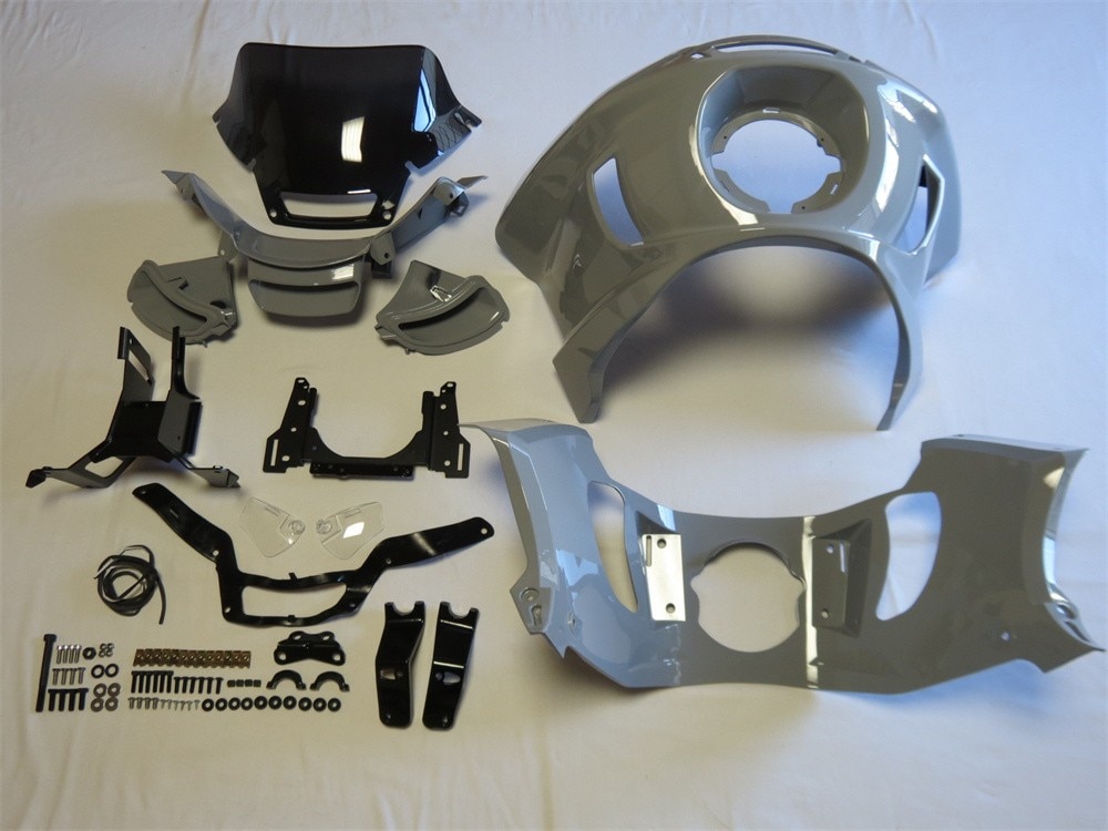 Low Rider ST FXLRST 2022-2025 インナー＆アウター& スクリーン スモーク &ステー set フェアリング 灰|Harley