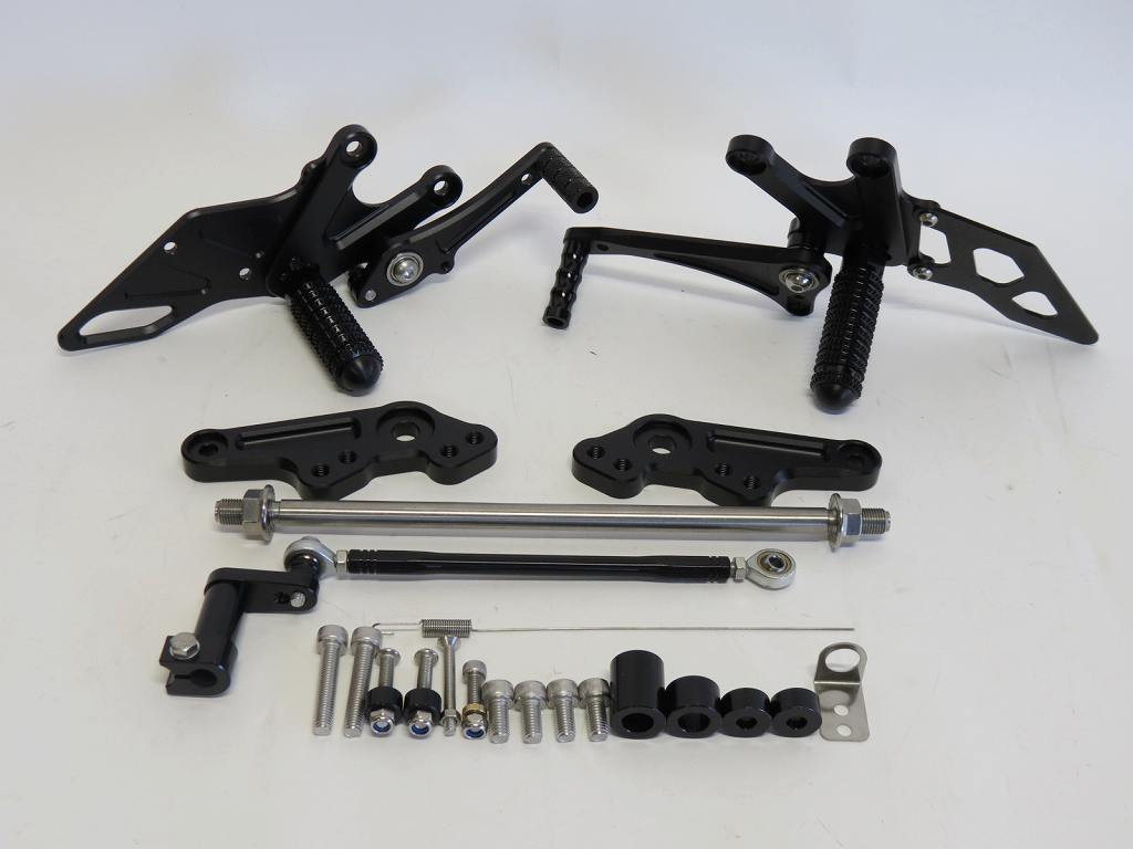 モンキー125 monkey 125 2018-2024 CNC 4ポジション 調整式 バックステップ 黒|モンキー　ゴリラ|HONDA