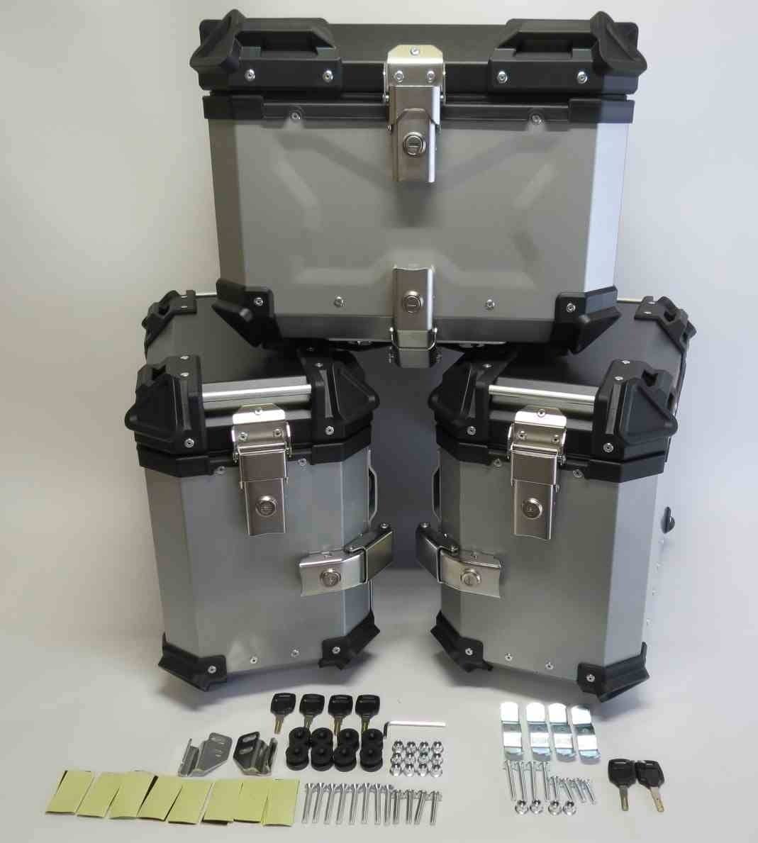 R1300GS R 1300GS 2023 以降 サイドキャリア & サイドBOX& リア キャリア &45LリアBOX 6点セット黒銀