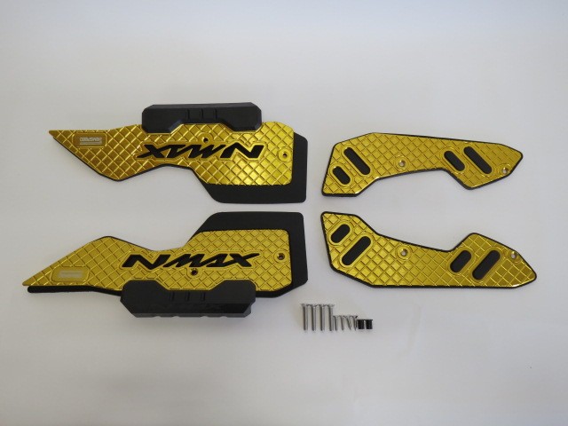 NMAX nmax125/155 n-max V3 2025 以降 CNC アルミ ステップボード スリップ防止機能付き 金|NMAX|YAMAHA