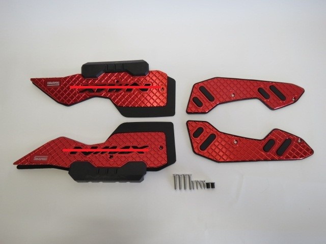 NMAX nmax125/155 n-max V3 2025 以降 CNC アルミ ステップボード スリップ防止機能付き 赤|NMAX|YAMAHA