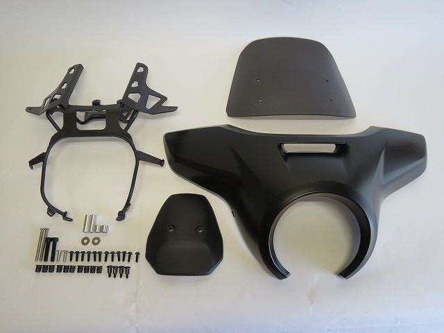 Rebel250/500 レブル250/500 2020- スクリーンカウルセット ウインドシールド 黒艶なしX茶|Rebel250/500/1100|HONDA