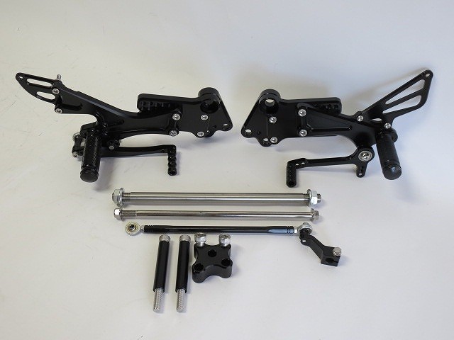 KTM用 RC250 RC390 Duke 125 200 390 2011-2017 調整式 バックステップ 黒