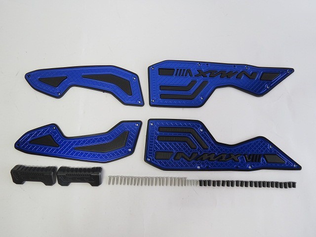 NMAX nmax125/155 n-max V3 2025 以降 CNC アルミ ステップボード スリップ防止機能付き B 青|NMAX|YAMAHA