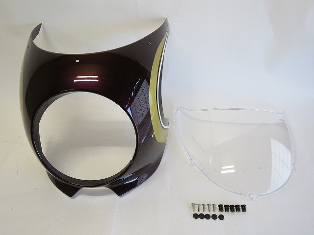 Kawasaki ビキニカウル Amazon | TCMT ブラックフロントカウルフェアリングビキニカウル