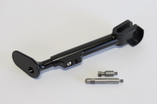 YZF R25 YZF R3 R3 MT-03 MT03 2014-2025 CNC アルミ サイドスタンド 高さ調整可能 黒 #37 |R25/R3|YAMAHA