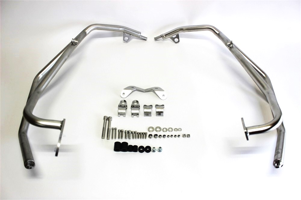 BMW用 M1000XR 2024 以降 ステンレス アッパー エンジンガード 銀