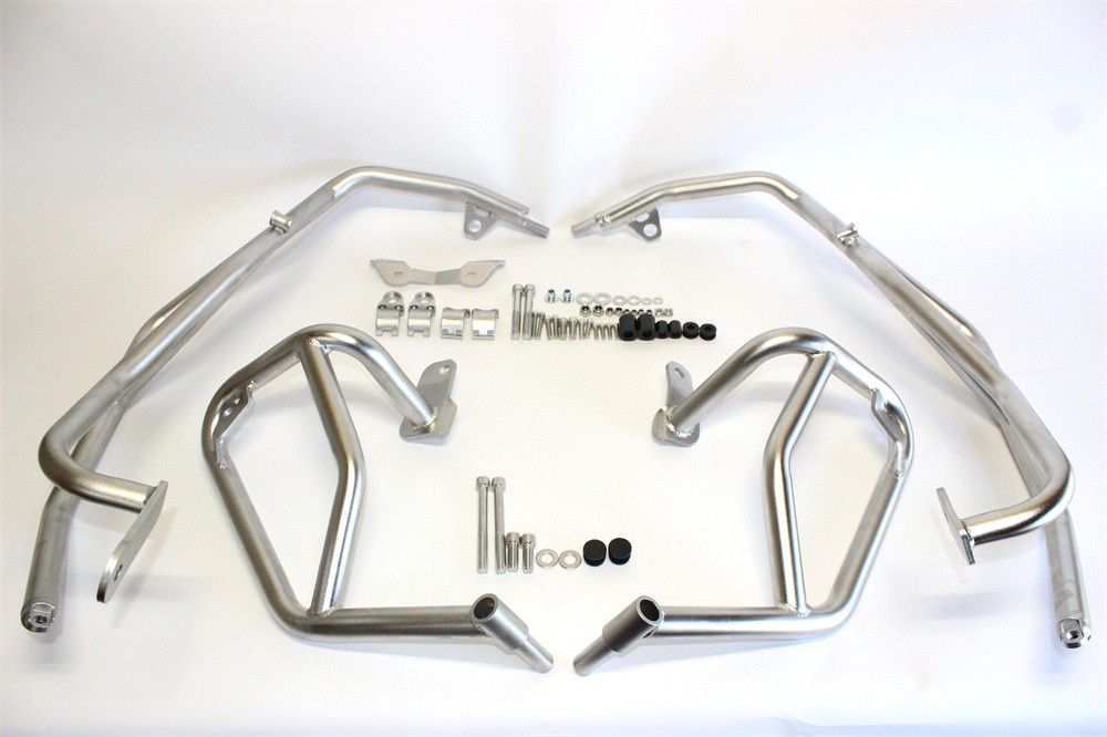 BMW用 M1000XR 2024 以降 ステンレス アッパー＆アンダー エンジンガード set 銀|BMW