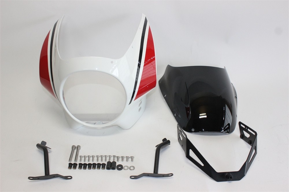 XSR 900 XSR900 xsr900 2022 以降 ビキニカウル フロントカウル 白X赤