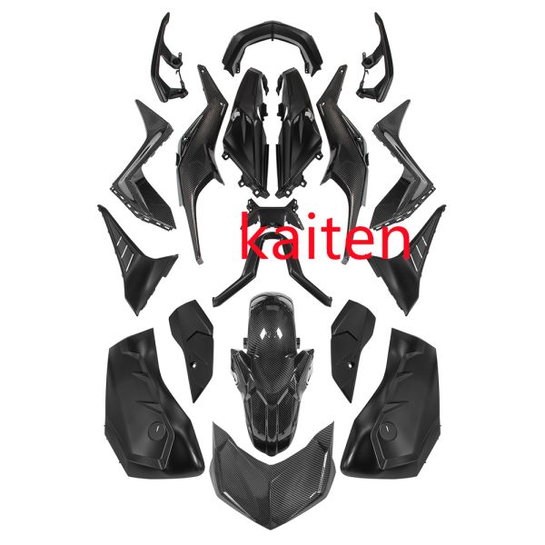 ※代引き不可※XMAX x-max xmax 2023 以降 シャークスタイル 19点 外装セット 黒艶なしXカーボン調