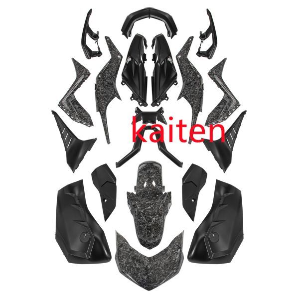 ※代引き不可※XMAX x-max xmax 2023 以降 シャークスタイル 19点 外装セット 黒艶なしXフォージング調