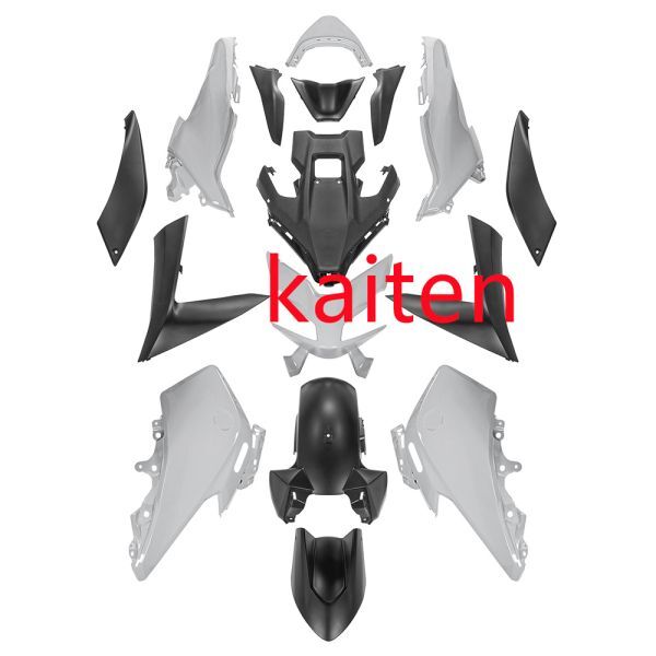 ※代引き不可※t-max560 TMAX560 2022 2023 2024 16点 カウルキット 外装セット 黒X灰