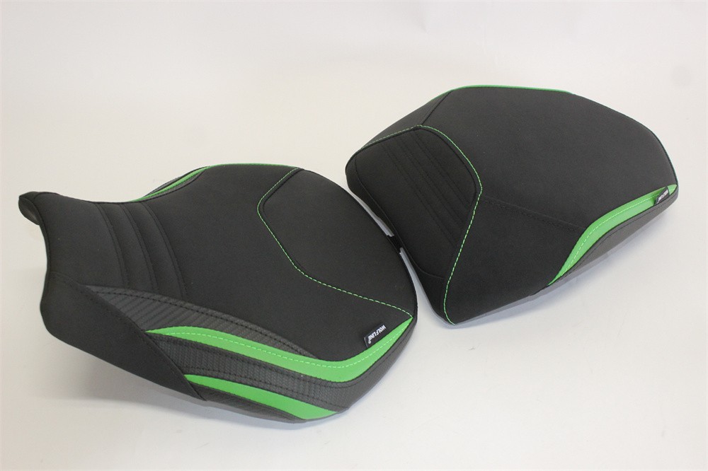 Kawasaki用 H2 SX H2 SE 2022-2026 カスタム フロント&リア シート 本体あり 緑