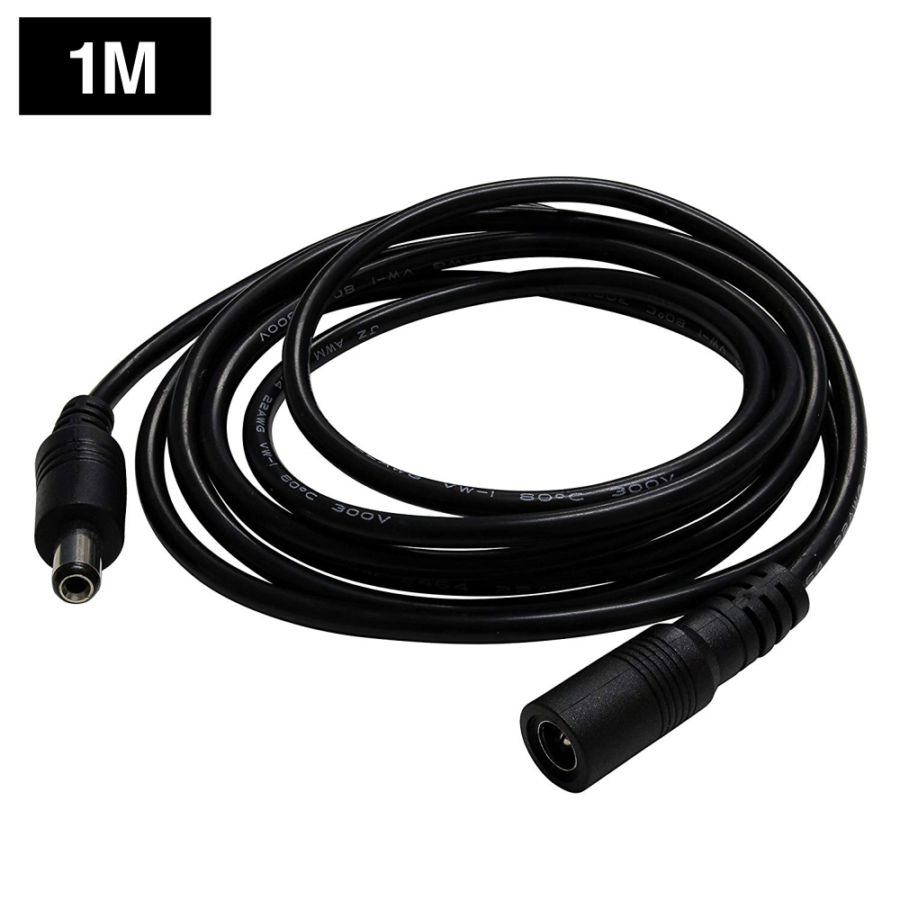 ACアダプター延長ケーブル 1m (5.5mm×2.1mm) | LED・電子部品・LED