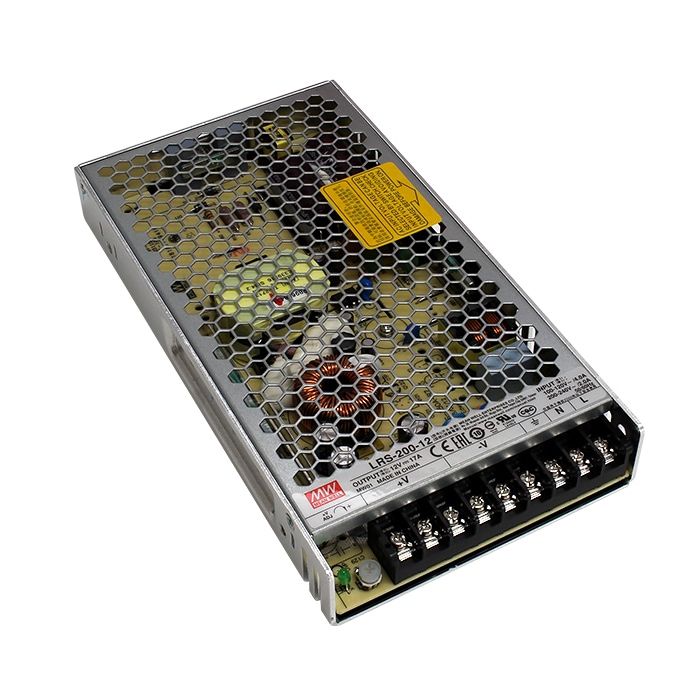 スイッチング電源 12V 17A 204W 直流安定化電源 Meanwell LRS-200-12
