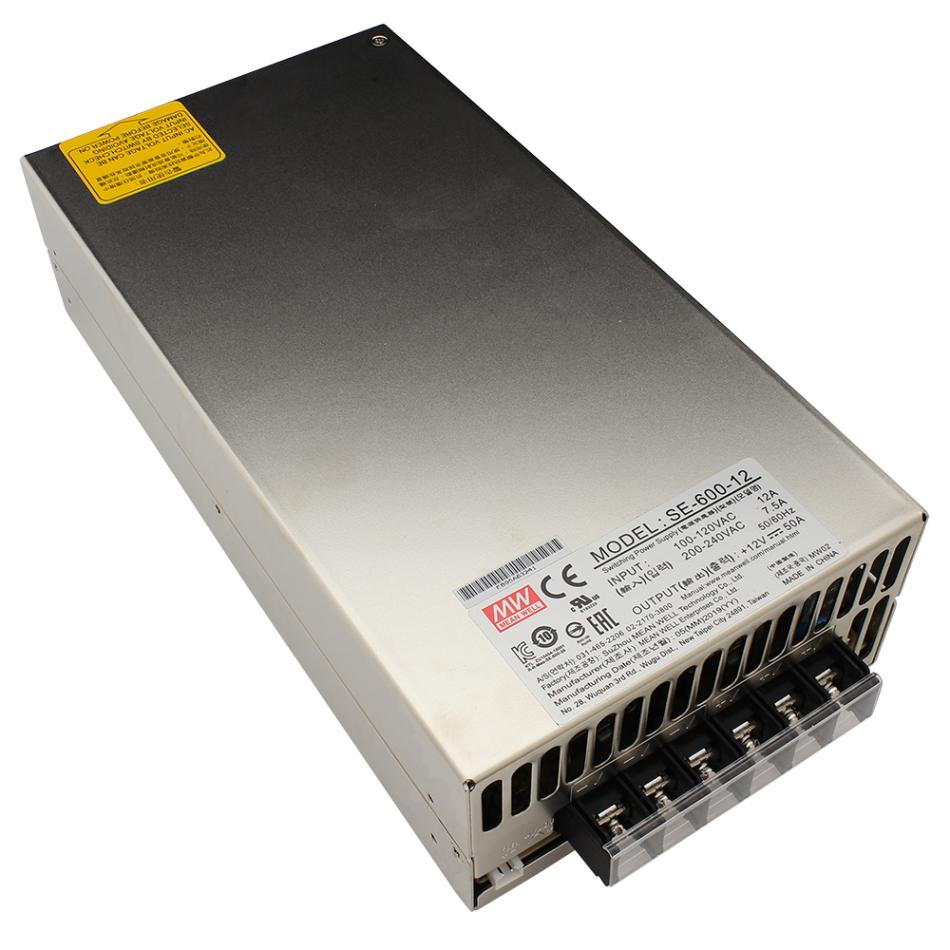 スイッチング電源 12V 50A 600W 直流安定化電源 Meanwell LRS-600-12