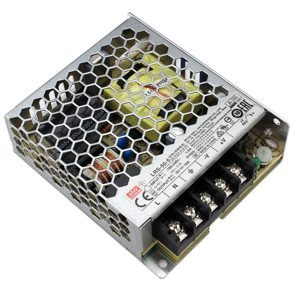 �����å����Ÿ� 5V 10A 50W ľή���경�Ÿ� Meanwell LRS-50-5 �᥿����