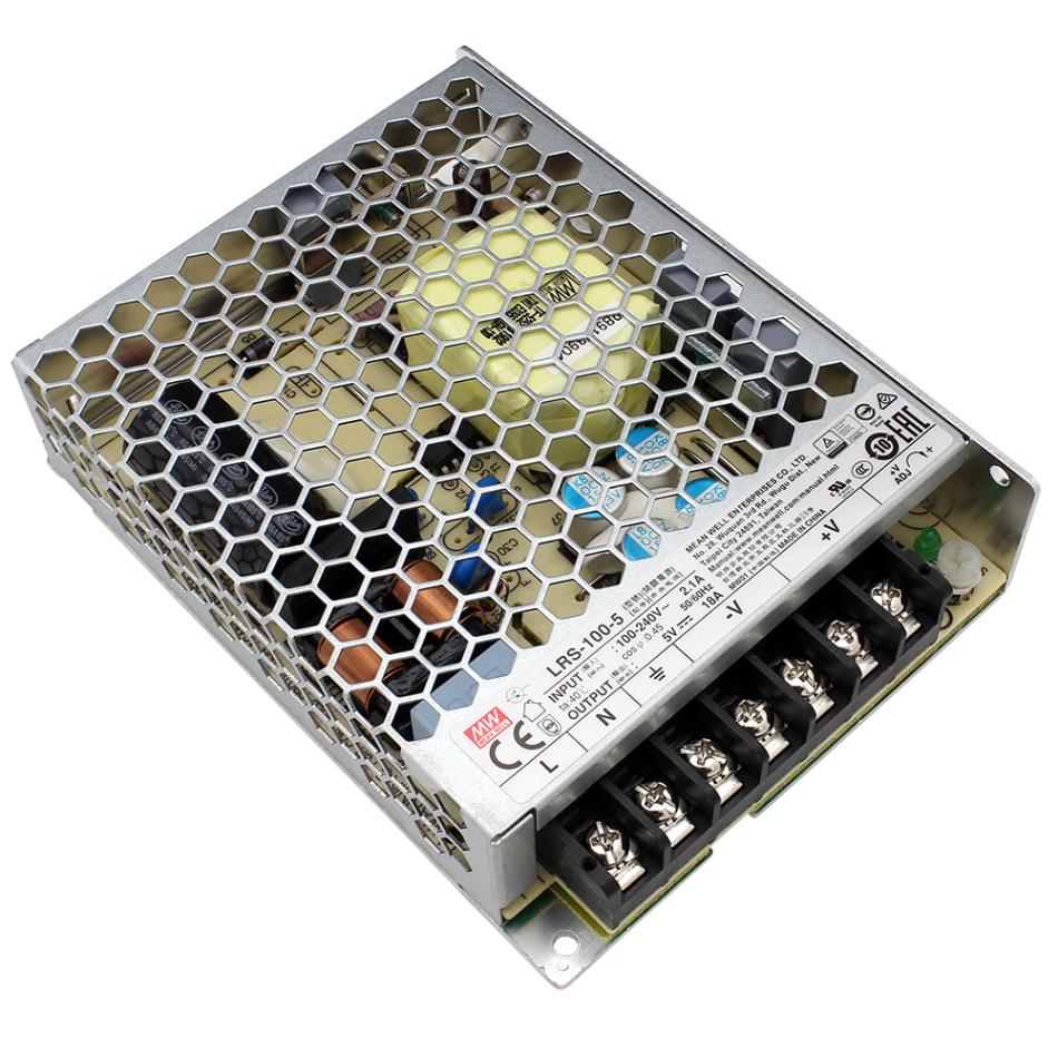 �����å����Ÿ� 5V 18A 90W ľή���경�Ÿ� Meanwell LRS-100-5 �᥿����