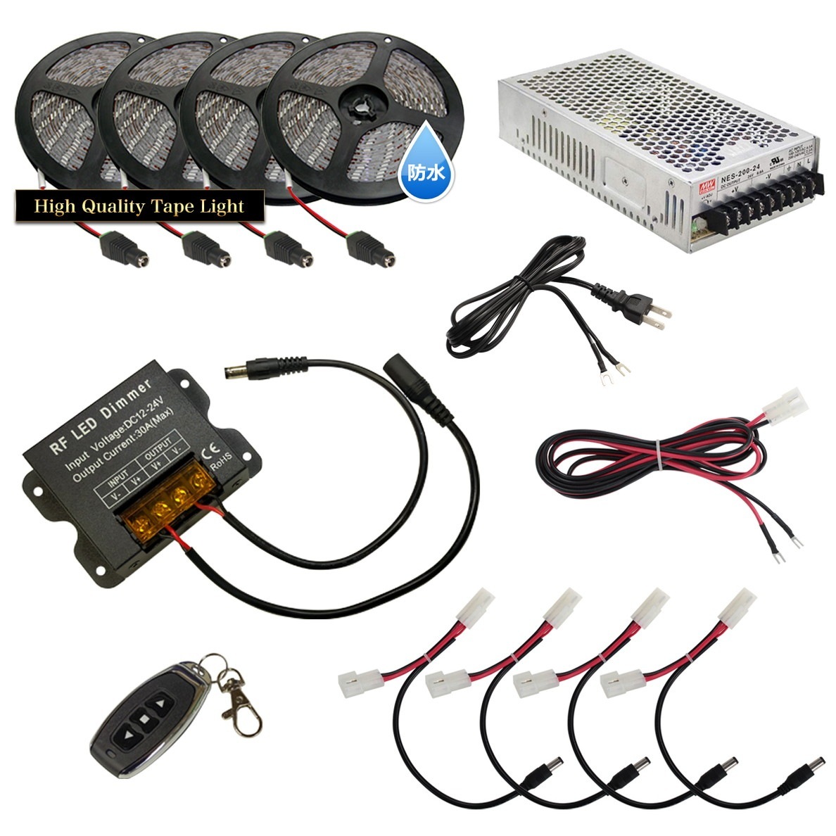 LED�ơ��ץ饤�� 3m 4�� �ɿ� 3���å� ���ܾ��� ���մ�ñ ��⥳�� Ĵ���� �Ÿ� �餯�餯�������å�