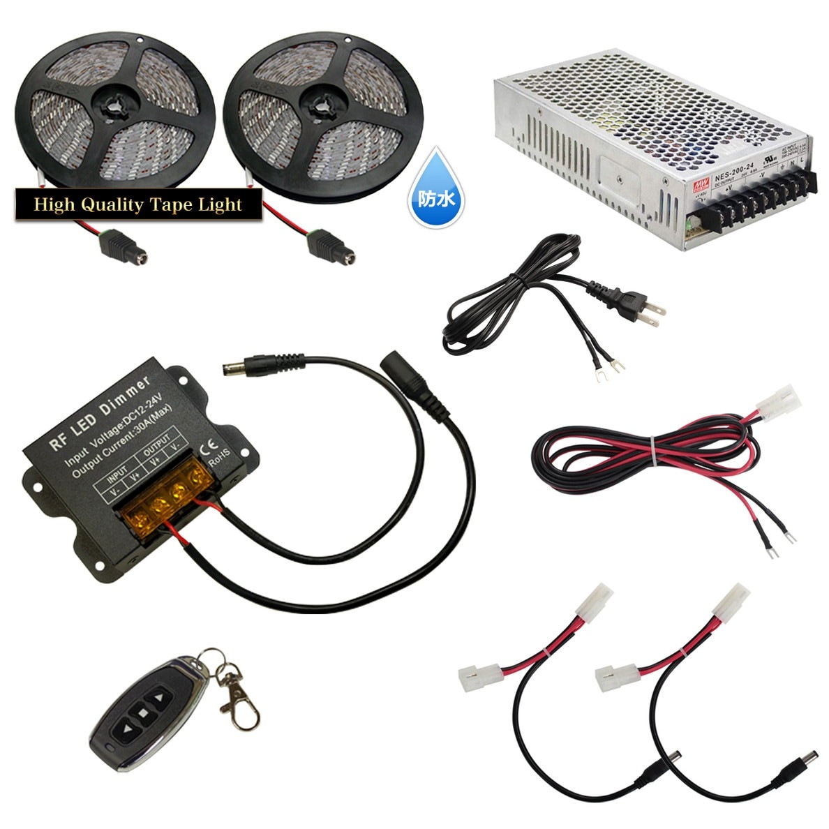 LED�ơ��ץ饤�� 2.5m 2�� �ɿ� 1���å� ���ܾ��� ���մ�ñ ��⥳�� Ĵ���� �Ÿ� �餯�餯�������å�