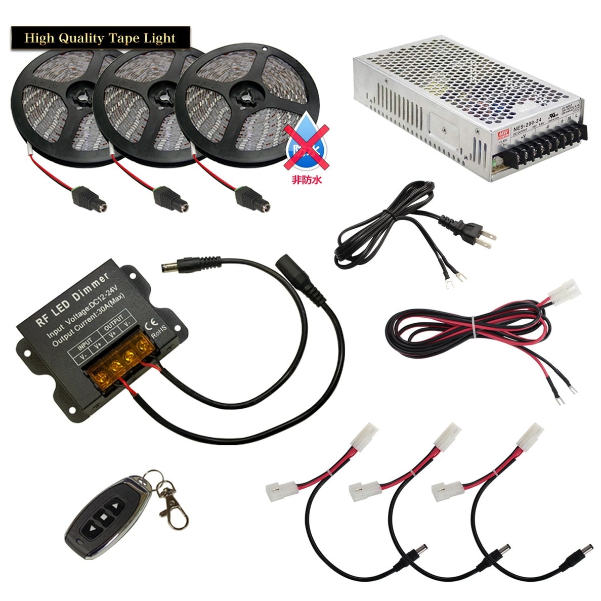 LED�ơ��ץ饤�� 1m 3�� ���ɿ� 3���å� ���ܾ��� ���մ�ñ ��⥳�� Ĵ���� �Ÿ� �餯�餯�������å�