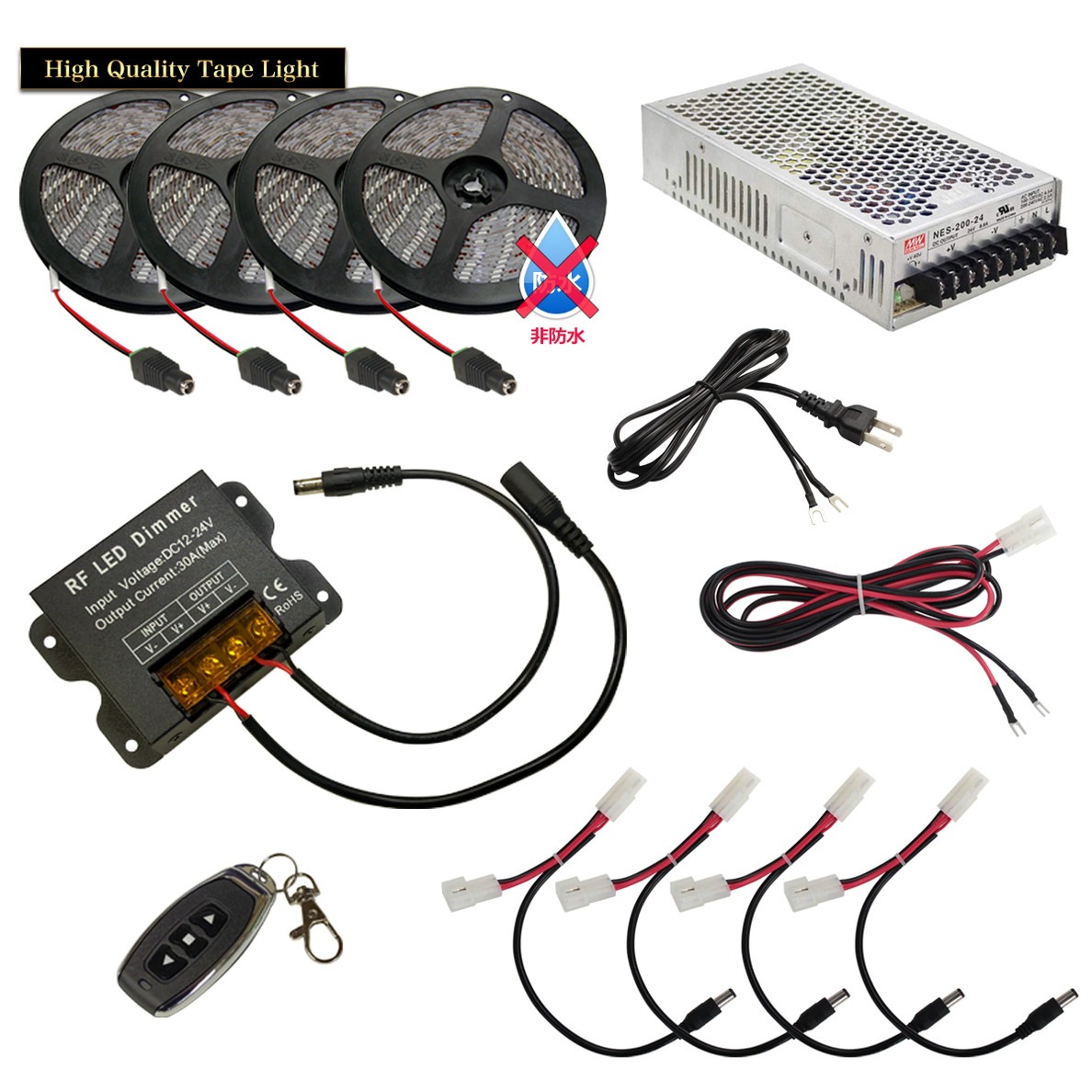 LED�ơ��ץ饤�� 3m 4�� ���ɿ� 3���å� ���ܾ��� ���մ�ñ ��⥳�� Ĵ���� �Ÿ� �餯�餯�������å�