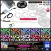 ���ޥ���50cm 1�ܥ��å� ���ɿ� RGB LED�ơ��ץ饤�� RFĴ���� �б��Ÿ��դ�