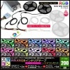 ���ޥ���200cm 2�ܥ��å� ���ɿ� RGB LED�ơ��ץ饤�� RFĴ���� �б��Ÿ��դ�