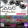 ���ޥ���400cm 3�ܥ��å� ���ɿ� RGB LED�ơ��ץ饤�� RFĴ���� �б��Ÿ��դ�
