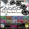 ���ޥ���100cm 4�ܥ��å� ���ɿ� RGB LED�ơ��ץ饤�� RFĴ���� �б��Ÿ��դ�