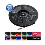 LED�ơ��ץ饤�� �ɿ� 24V 5m 3���å� ���١��� �����֥�12cm
