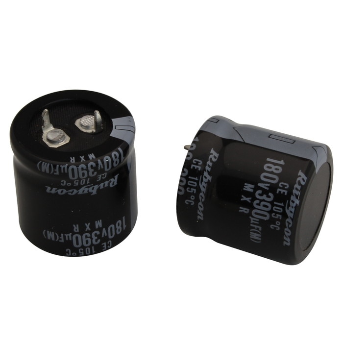 電解コンデンサー 180V 390μF 25x25 Rubycon 10個 | LED・電子部品
