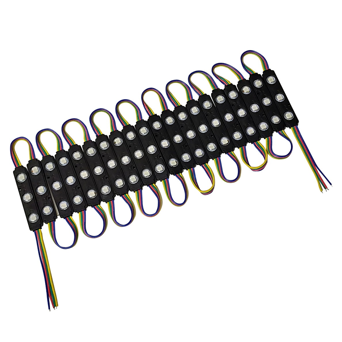 LED�⥸�塼�� 3�������� �����ɿ� 12V RGB �ե륫�顼 5050SMD ���١��� ���ľ��� ���ܾ��� ��ȥ������ 20Ϣ 1���å�