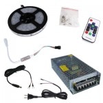 LEDơץ饤 ή RGB ե륫顼 Ÿդ RF⥳դ ɿ 5m 12V