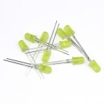 LED ȯ������������ 5mm ˤ�Ʒ� ���� ���顼��� 600-800mcd 590-592nm 2.0-2.2V 50��