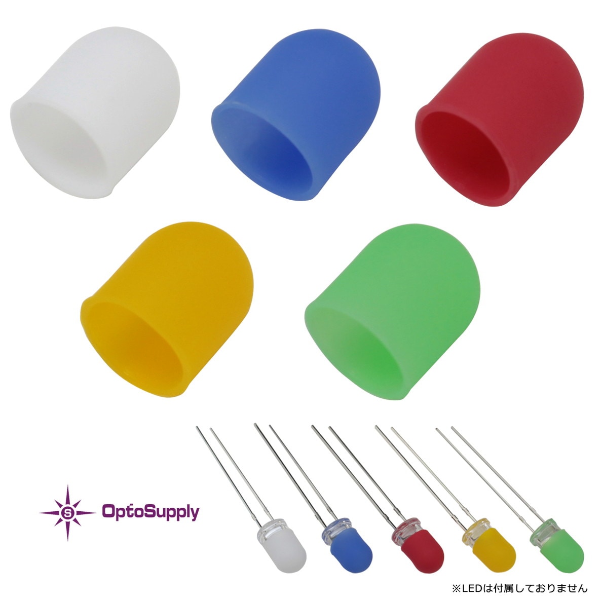 LED ���Ȼ� ����å� 5mm ˤ�Ʒ� ������ ���餫���� OptoSupply 10��