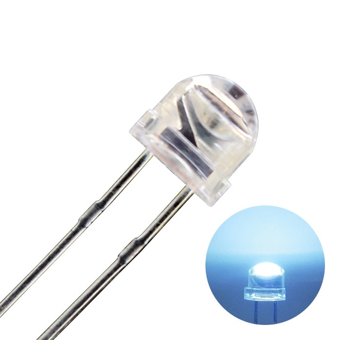 LED ȯ 4.8mm ˹ҷ  5000-6000mcd 100