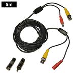 BNC ��Ĺ �����֥� 2in1 ���ȥ���� �ӥǥ������֥� 5m ���ͥ������å�