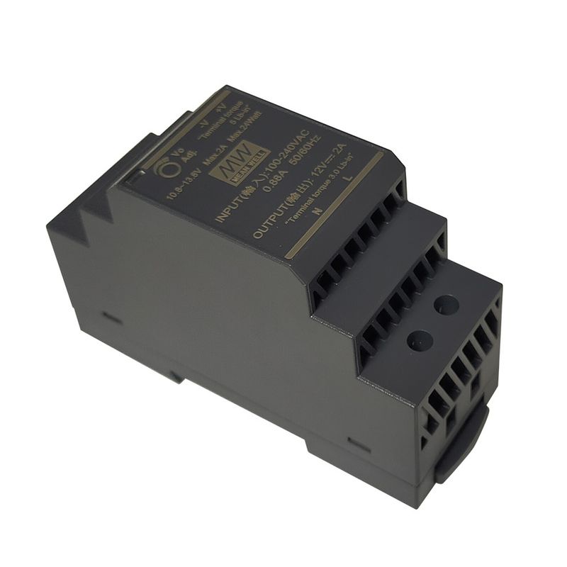 �����å����Ÿ� 12V 2A 24W ľή���경�Ÿ� DIN�졼���б� Meanwell HDR-30-12