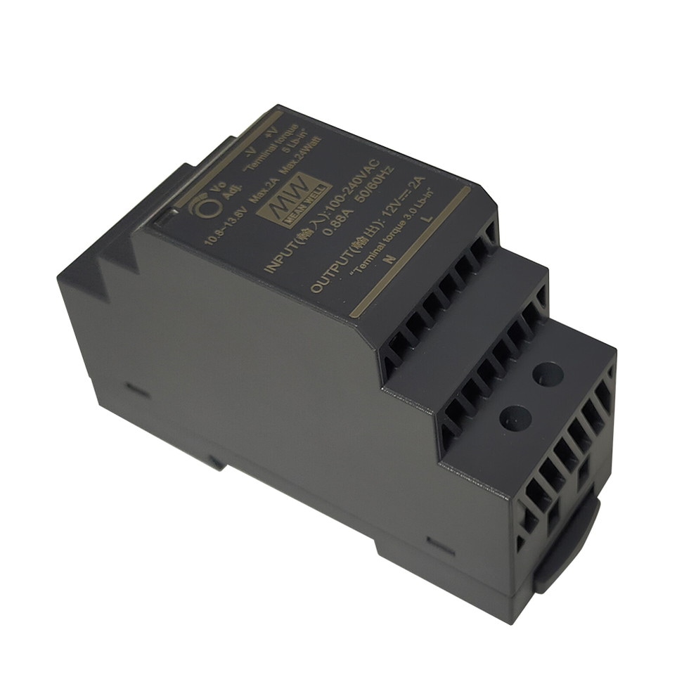 スイッチング電源 12V 2A 24W 直流安定化電源 DINレール対応 Meanwell