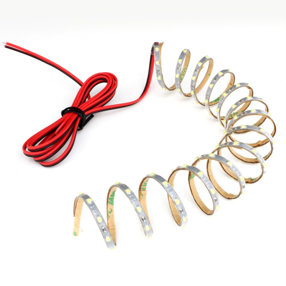 LEDテープライト 非防水 12V 100cm 超極細 高密度 2.5mm幅 1チップ