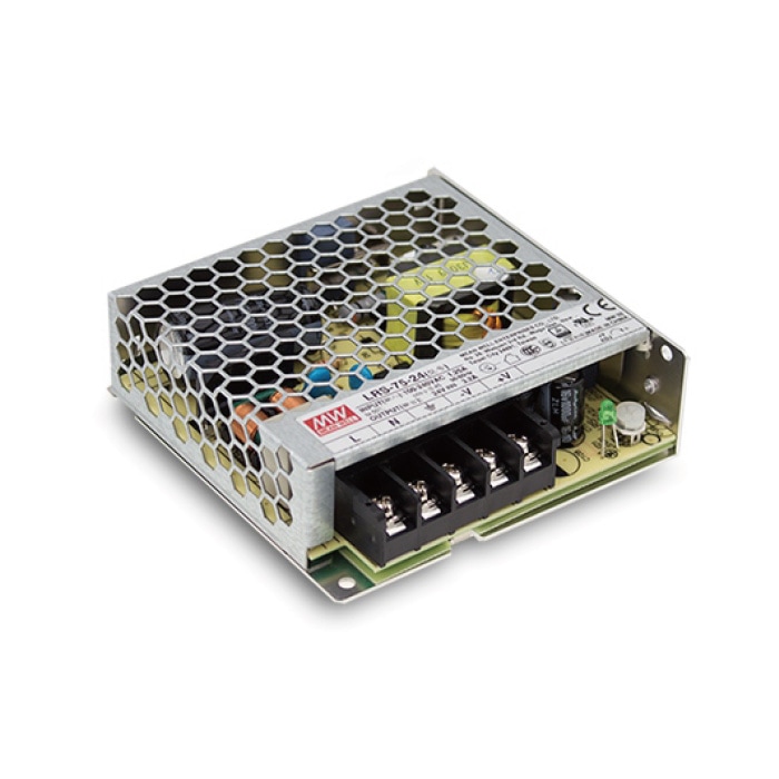�����å����Ÿ� 24V 3.2A 76.8W ľή���경�Ÿ� Meanwell LRS-75-24 �᥿����